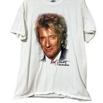 Gildan large casual graphic print tshirt Rod Stewart Live the Life 2013 misprint Photo 11