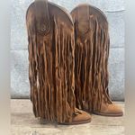 Brother Womens Size 6 Vellies Atlas Western fringe suede in Honey Suede Tan Photo 1