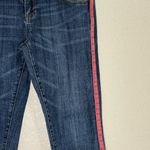 CAbi  Blue Capri Jeans with Pink Side Stripe Photo 2