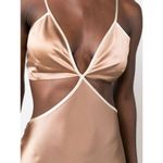 Reformation Poppies Silk Cut-out Maxi Dress Croissant Neutral Size 4 Photo 2