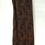 Good American  '90s Animal Print Tank Midi Dress Curvy Size 2XL 5 Brown Black NWT Photo 3