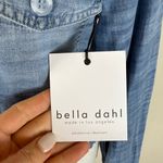 Bella Dahl  Tencel Oversized Cropped Denim Shirt Jacket in Light Blue XS NWT Photo 5
