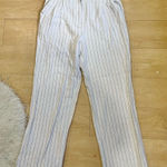 7 For All Mankind white striped trousers women size 4 Photo 0