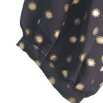 Yumi Kim Lexington Ave Top Hot Spot Black Gold Long Sleeves Polka Dot XS New Photo 3