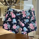 Old Navy  Blue Floral Cotton Chino Shorts Photo 2