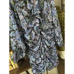 Sabina Musayev Lark Chiffon Floral Mini Dress Black Print Womens Size Medium Blue Photo 6