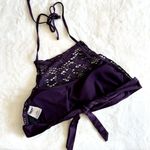 Purple Lace Halter Style Bikini Top Photo 3