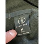 Lands' End  Vest Womens Medium Black Fleece Full Zip Sleeveless Jacket Outdoor Photo 4