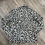 Serra  Black and Gray Leopard Print Oversized Blazer Photo 3
