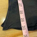 Ee:some USA Women’s Flat Front Pull On Side Slit Satin Flared Skirt Black Medium Photo 7