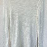 J.Crew Ivory Open Knit Long Sleeve Sweater Mohair XS Sheer Lightweight Coastal Photo 0