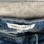 Almost Famous  Floral Jean Shorts Juniors' 11 Denim Lace Trim Distressed Boho Y2K Photo 2