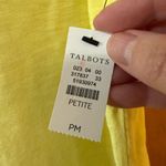Talbots  Summer Time Crewneck T-Shirt Tee Embroidered Tie Cuff Sleeve PM Medium Photo 7