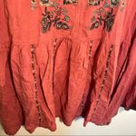 OSO Casuals Peplum Top Pink Embroidered Floral Size M Photo 8