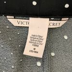 Victoria's Secret Satin Jacquard Bed & Evening Black White Polka Dot Blazer Medium Photo 9