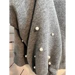 Hollister Sweatshirt Pullover Medium Gray Beaded Long sleeves Preppy 90s Y2K Photo 3