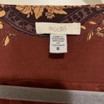 Urban Outfitters ECOTE  Charlotte Plunging Romper Sz 2 Brown Floral Long-Sleeve Photo 7