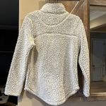 The Comfy Sherpa Pullover Zip Neck Oatmeal Cream Womens Small Sweatshirt Sweater Photo 4