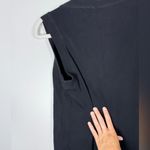 Norma Kamali  Sleeveless V-Neck Tunic Sweatshirt Dress Sz M Photo 7