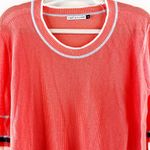 Zaket & Plover Long Sleeve Stripe Crewneck Sweater Top Orange Small Photo 4