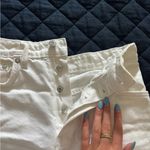 ZARA  White Jean Shorts Photo 3