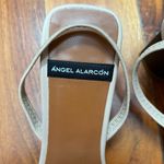 Anthropologie Angel Alarcon Puffy Braid Heeled Slingback Sandals in Beige 6.5 Photo 7