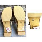 Woodies Yorkie Sandals Size 6 Heels Paw Print Throngs Long Hair Dog Pet READ Tan Photo 9