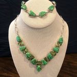 Sterling Silver Mohave Lime Green Copper Infused Turquoise Peridot Drop Earrings Photo 8