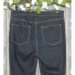 DKNY  Ladies Size 10 30"X28" Denim Blue Jeans Dark Wash Straight Leg Short Ankle Photo 4