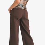 Just Black Denim Brown Denim High Rise Jeans with Front Pockets  Photo 1