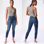 Denim Forum The Lola High Rise Skinny Crop Denim Blue Size 26 Photo 3