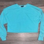 Forever 21 Blue Cropped Sweater by  Photo 0
