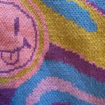 Ugly Moon Smiley Purple Sweater Vest Size 00 Photo 5