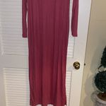 Bordeaux Womens New Anthropologie  Slim V-Neck Maxi Dress Photo 5