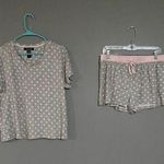 Rene Rofe Sleepwear Short Sleeve Shirt With Shorts Set Size Large Gray Photo 0