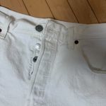 Levi's  Premium Denim Jean Shorts Distressed White Size 31 Photo 3
