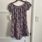 Bebop NWT  S Small Floral Romper Off Shoulder Bardot Drawstring Waist Mini Skort Photo 4