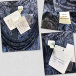 Anthropologie  Silk Dress Beaded Blue Size 2 Formal NWT future paradise Photo 6