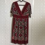 London Times  floral print open‎ V stretchy dress Photo 1