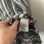 Ellen Tracy  Linen Popover Top Striped Tab Sleeve M Photo 3