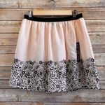 Gap Skirt Women’s Size XS Blush Pink Peach Floral Mini Pull On NWT Photo 0