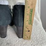 Manolo Blahnik  Brusta Gray Suede Heeled Ankle Booties Sz 7.5‎ 37.5 Photo 5