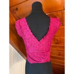 Free People  Intimately Pink Lace Bralette Crop Top NWOT sz L Photo 4