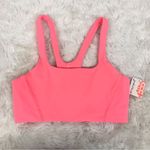 Free People MOVEMENT Square Neck Sports Bra Neon Coral Pink Size Medium New Photo 1