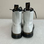 Dr. Martens White Zavala Combat Boots Lace Up 6 Women Photo 4