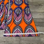 Coco Bianco Boho Palazzo Pants Psychedelic Mod Hippie Wide Leg High Stretch Knit Blue Photo 3