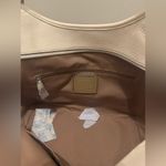 Coach Pebble Leather Chalk White Silver Hardware Meadow Shoulder Bag Purse NWT Photo 6