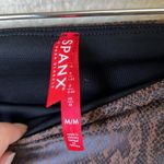 Spanx  brown faux leather snake skin legging Photo 6