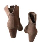 Nine West  Hamelin Suede Chunky Heel Tan Booties Photo 3