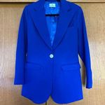 Chloe Kristyn Taylor Tailored Ponte Blazer in Cobalt Blue Size 8 Photo 0